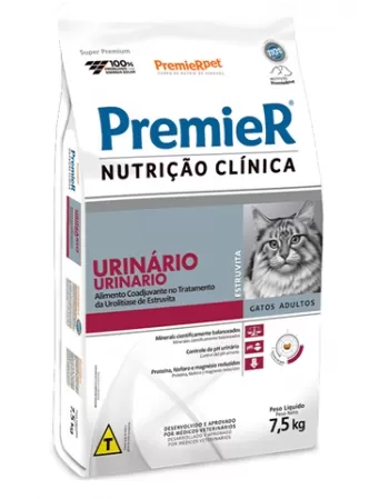 Ração Premier Nutrição Clínica Gatos URIN ESTRU 7,5 KG