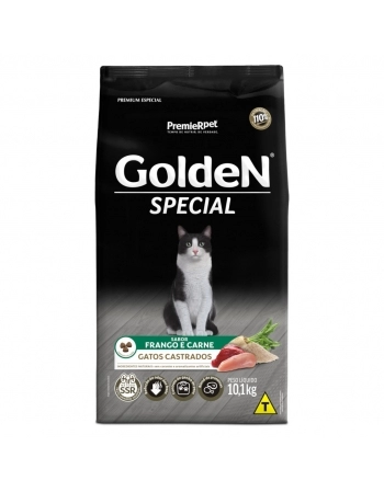 Ração Golden para Gatos Adultos Castrados 10,1kg