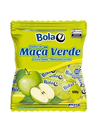 Bala Riclan Mastigavel Bola7 Maca Verde 20X600G