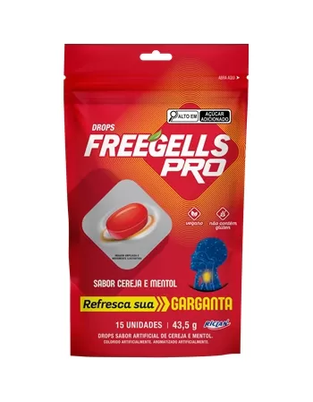 Bala Riclan Freegells Pro Cereja Pouch 12x15Un