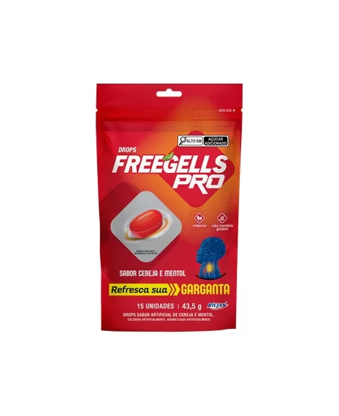 BALA RCL FREEGELLS PRO CEREJA POUCH 12X15UN