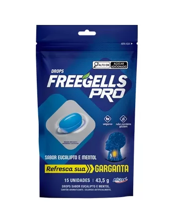 Chiclete Riclan Freegells Pro Eucalipto Pouch 12x15Un