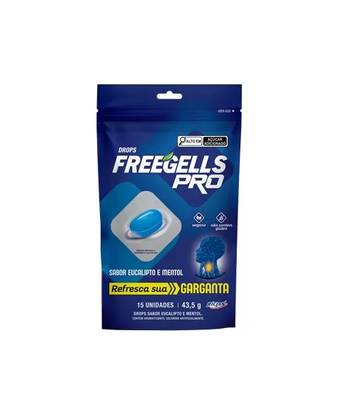 Chiclete Riclan Freegells Pro Eucalipto Pouch 12x15Un