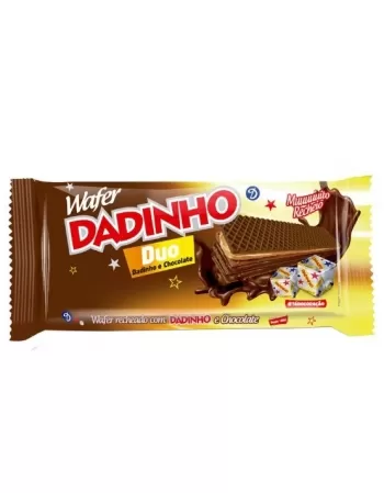 Biscoito Dadinho Wafer Duo Chocolate 50X90G