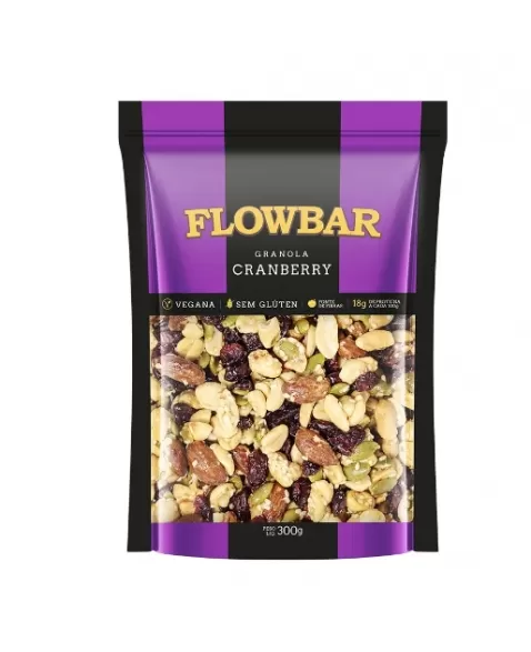 GRANOLA FLOWBAR CRANBERRY 14UNX300G