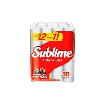 Papel Higiênico Folha Dupla Elite Sublime Classic — Leve 12 Pague 11 Rolos