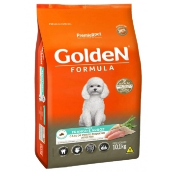 Ração Golden Fórmula para Cães Adultos Porte Pequeno Sabor Frango e Arroz 1kg
