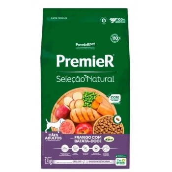 Ração Premier Seleção Natural Cães Adultos Batata Doce 12kg
