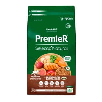 Ração Premier Seleção Natural para Cães Filhotes de Porte Pequeno Frango com Batata Doce 2,5kg