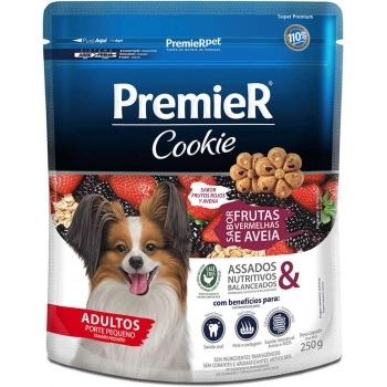 Cookie Premier para Cães Adultos de Porte Pequeno Sabor Frutas Vermelhas 50g