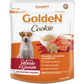 Cookie Golden para Cães Adultos de Porte Pequeno Salmão e Quinoa 350g