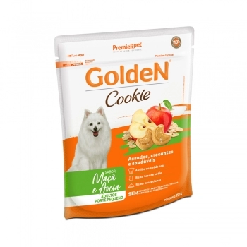 Cookie Golden para Cães Adultos de Porte Pequeno Maçã e Aveia 350g