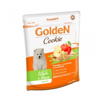 Cookie Golden para Cães Filhotes Maçã e Aveia 350g