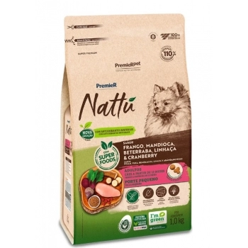 Ração Premier Nattu para Cães Adultos Abóbora 12kg