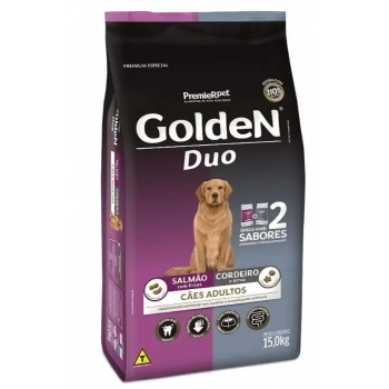 Ração Golden Fórmula Duo Salmão e Cordeiro para Cães Adultos 15kg