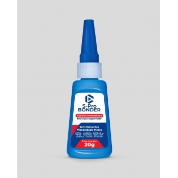 Cola Instantânea S-Pro Bonder 20g Blister 12 Displays x 24 Unidades