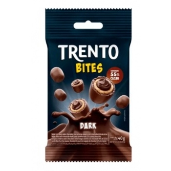 Chocolate Trento Bites Dark Peccin 40g Display com 12 Unidades
