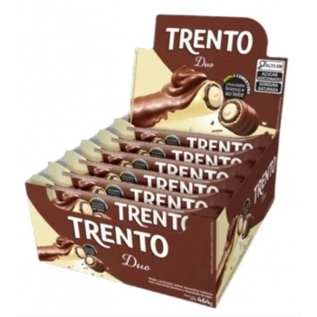 Chocolate Trento Duo Peccin 29g Display com 16 Unidades