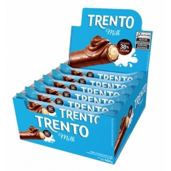 Chocolate Trento Milk Peccin 29g Display com 16 Unidades