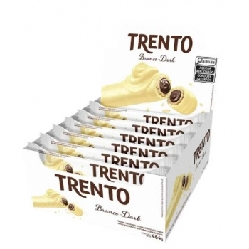 Chocolate Trento Chocolate Branco Peccin 29g Display com 16 Unidades