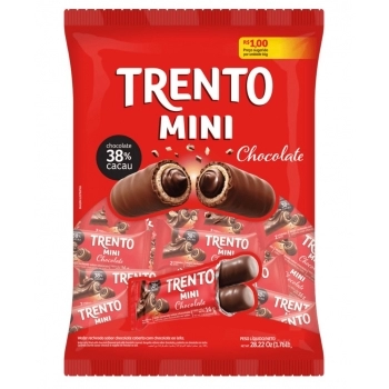 Chocolate Trento Mini Chocolate Peccin 700g Caixa com 6 Unidades