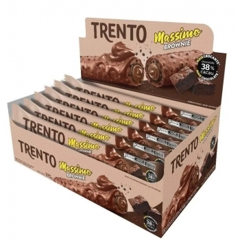 Chocolate Trento Massimo Brownie Peccin 25g Display com 15 Unidades