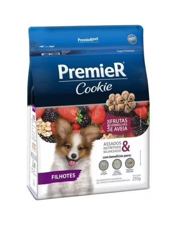 Cookie Premier Cães Filhotes Frutas Vermelhas 250g