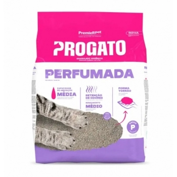 Areia Higiênica ProGato Perfumada Granulado Aglomerante 4kg