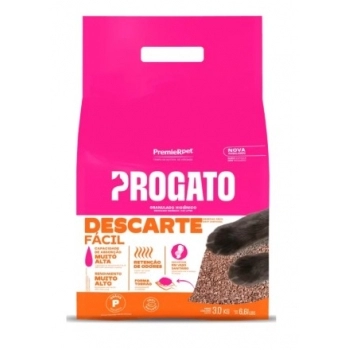 Areia Higiênica ProGato Descarte Fácil Granulado Aglomerante 3kg