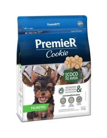 Cookie Premier Cães Filhotes Coco & Aveia 250g