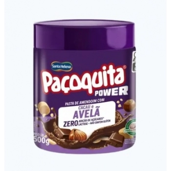 Pasta de Amendoim Santa Helena Chocolate com Avelã 500g Caixa com 10 Unidades