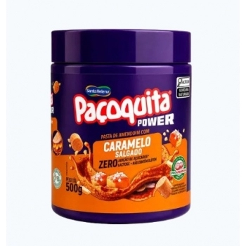 Pasta de Amendoim Santa Helena Caramelo 500g Caixa com 10 Unidades