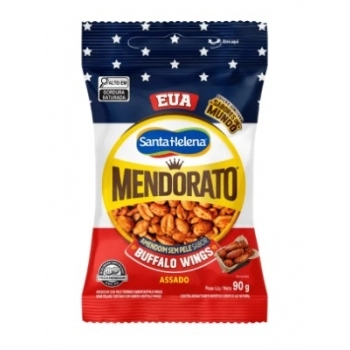Amendoim Mendorato Buffalo Wings Santa Helena 90g Caixa com 36 Unidades