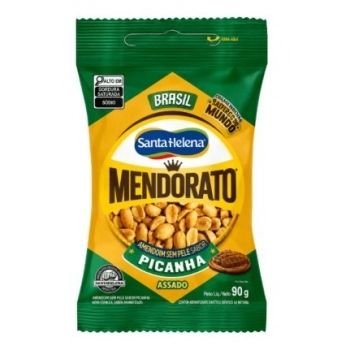 Amendoim Mendorato Picanha Brasil Santa Helena 90g Caixa com 36 Unidades