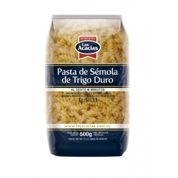 Macarrão Las Acacias Massa de Grano Duro Fusilli 500g Caixa com 12 Unidades