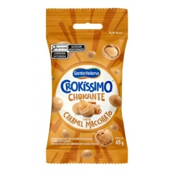 Amendoim Santa Helena Crokíssimo Caramel 45g Caixa com 120 Unidades