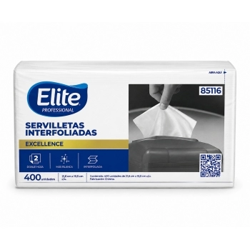 Guardanapo Softys Inter Excellence Folha Dupla Caixa com 18 Pacotes de 400 Unidades