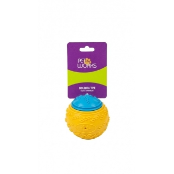 Pet Works Bolinha TPR Azul e Amarelo para Pets
