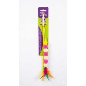 Pet Works Varinha para Gatos com Bolinhas Coloridas