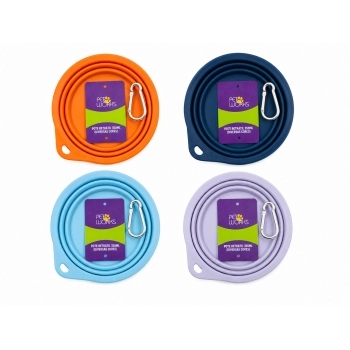 Comedouro Retrátil 650ml Cores Diversas para Pets