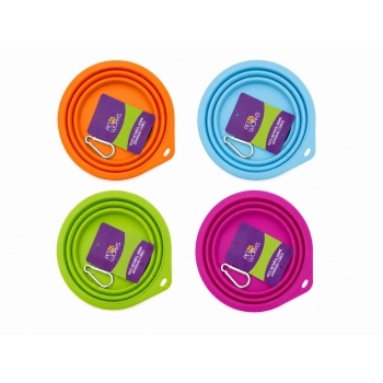 Comedouro Retrátil 650ml Cores Diversas para Pets