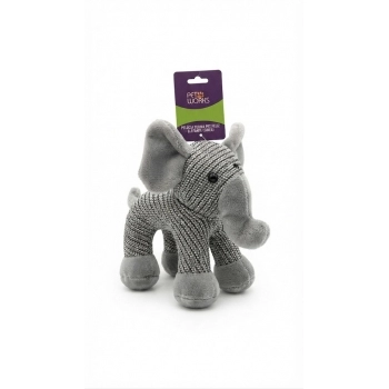 Pet Works Pelúcia Turma Pet Feliz Elefante Cinza para Pets