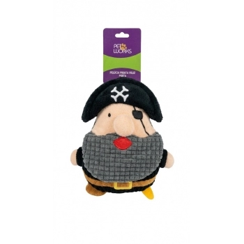 PET WORKS PELÚCIA PIRATA FELIZ (PRETO)