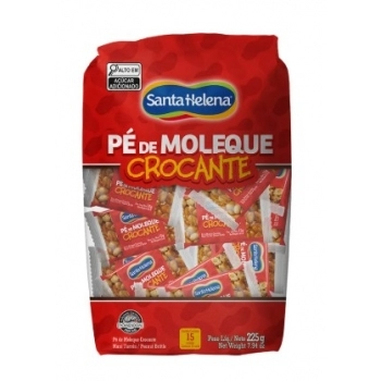 Pé de Moleque Crocante Santa Helena 225g Display com 24 Unidades