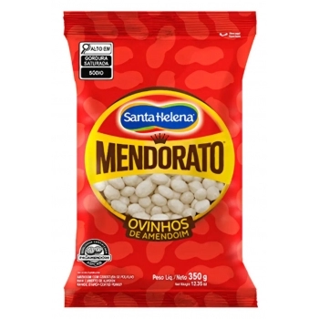 Amendoim Mendorato Ovinhos 350g Caixa com 10 Unidades