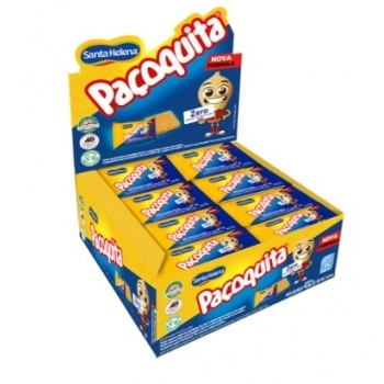 Paçoquita Zero Santa Helena Quadrada 432g Display com 8 Unidades