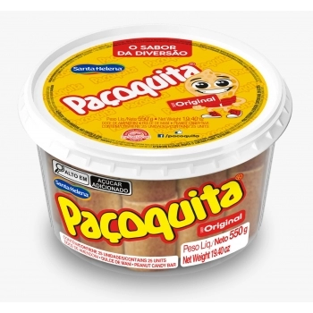 Paçoquita Rolha Santa Helena 550g Display com 25 Unidades