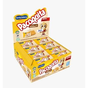 Paçoquita Zero com Aveia Santa Helena 432g Display com 8 Unidades