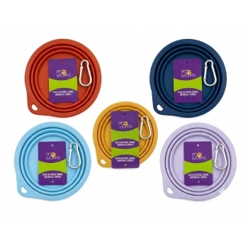 Comedouro Retrátil 250ml Cores Diversas para Pets