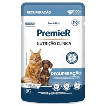 Ração Úmida Premier Nutrição Clínica Cães e Gatos Recuperação Sachê 85g Caixa com 20 Unidades